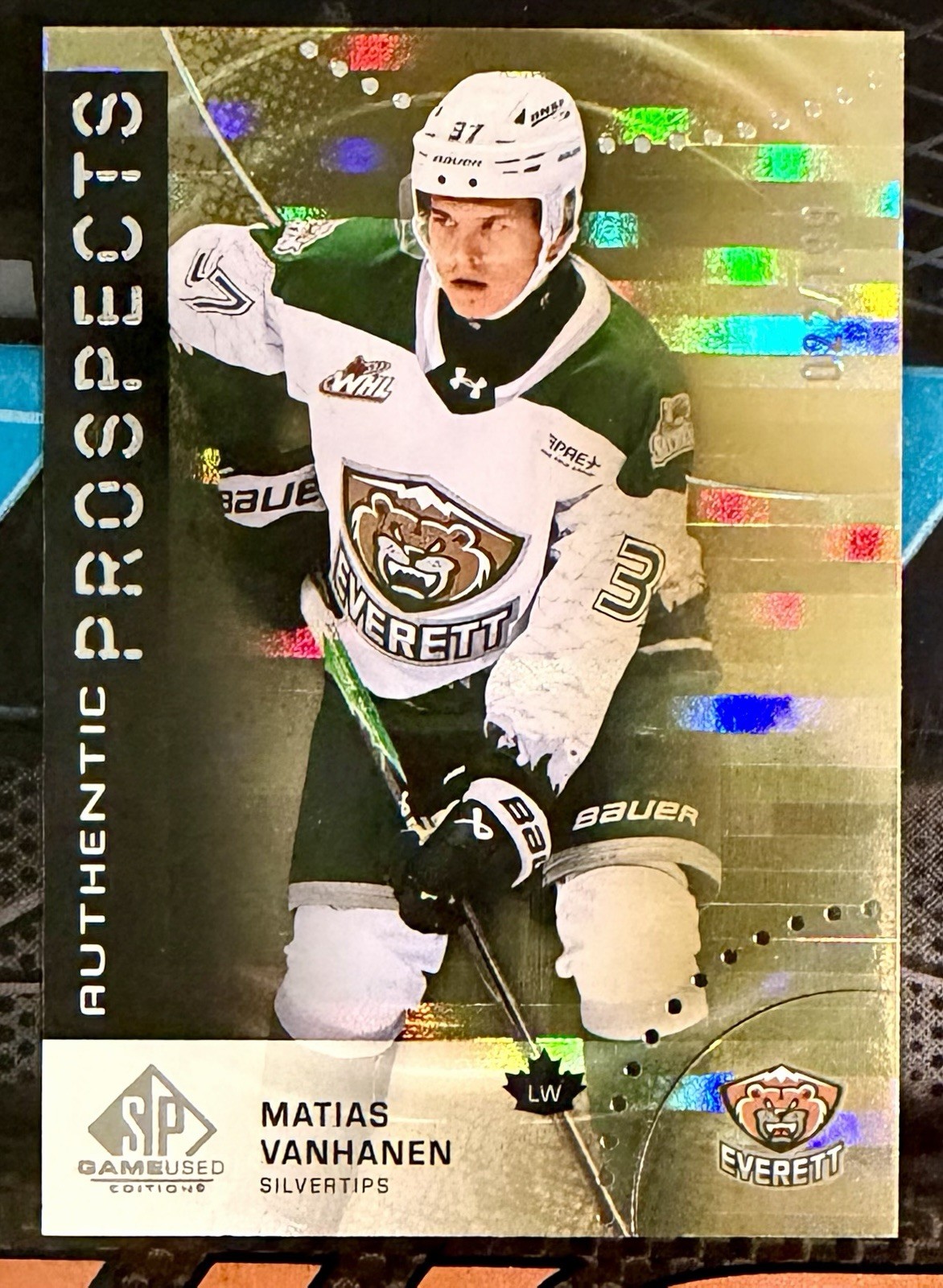 Matias Vanhanen Rookie 2025-26 SP Game Used CHL Orange Foil /199 #67 (RC) Devils