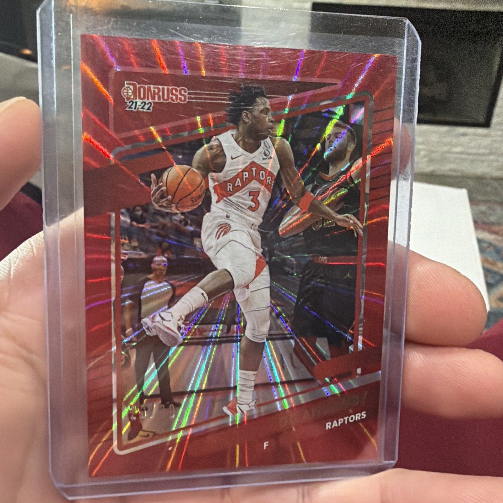 2021-22 Panini Donruss – OG Anunoby #197 Holo Red Laser /99