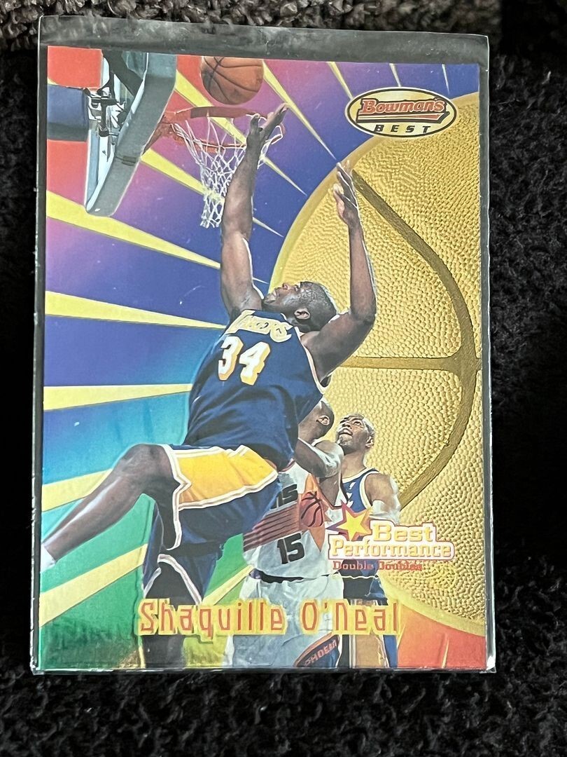 1997-98 BOWMAN’S BEST BEST PERFORMANCE SHAQUILLE O’NEAL LAKERS