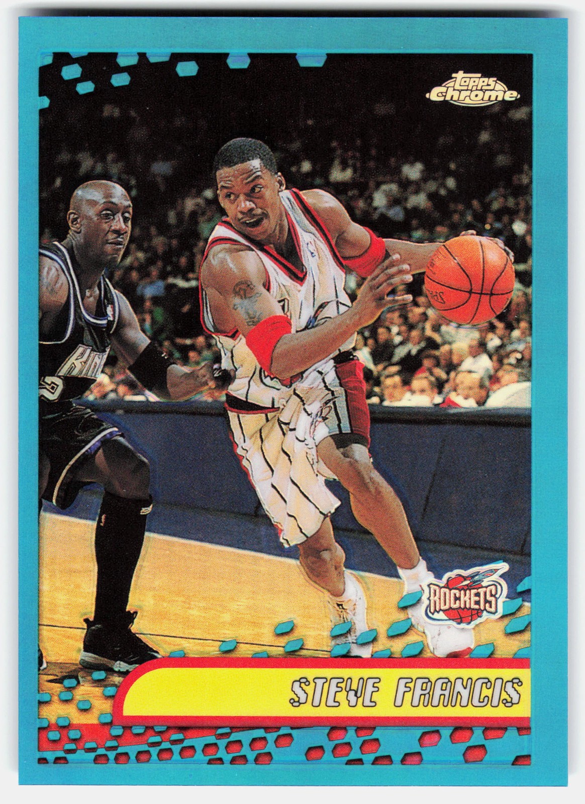 2001-02 Topps Chrome Refractors Steve Francis #100 Houston Rockets