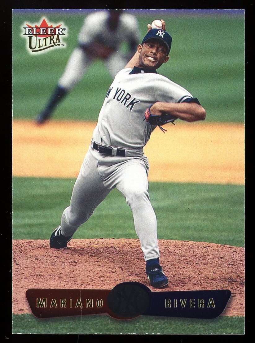 2002 FLEER ULTRA #171 BASE MARIANO RIVERA YANKEES NM+ FRONT & BACK PICS