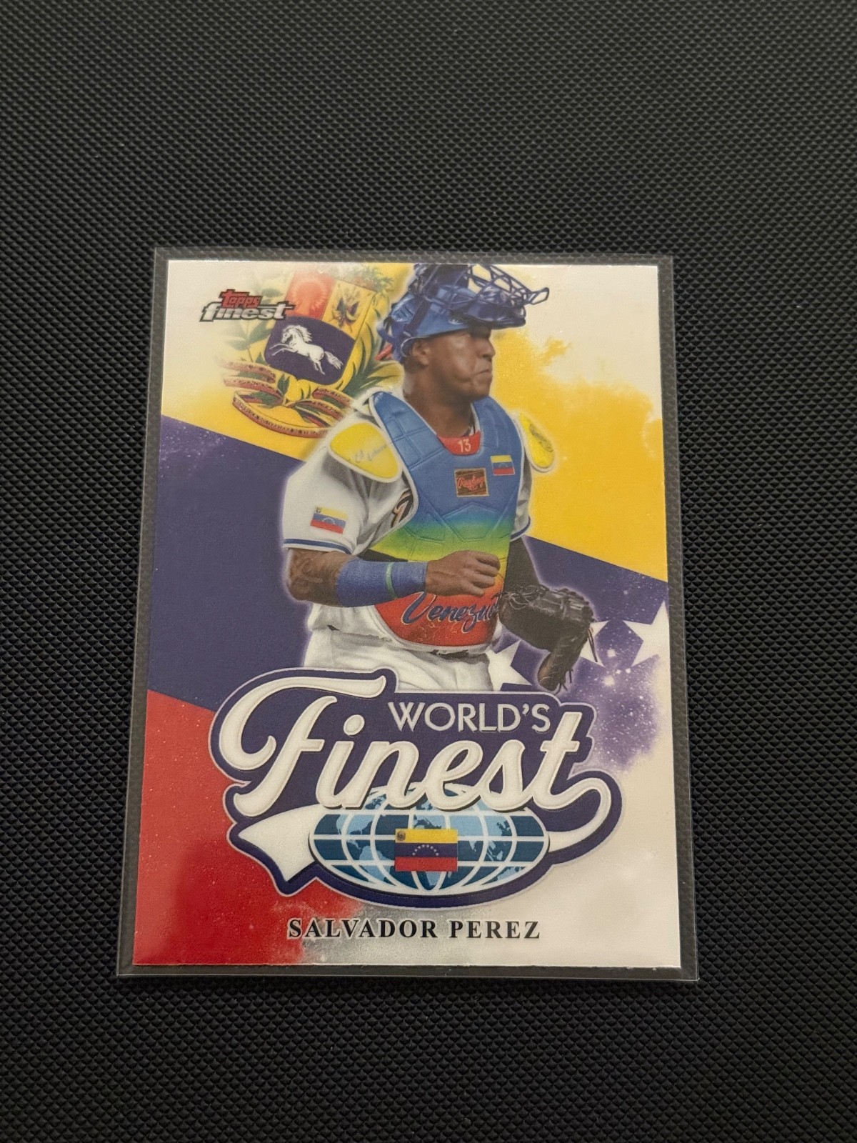 2026 Topps Finest World’s Finest Insert Salvador Perez WF-28 Venezuela WBC