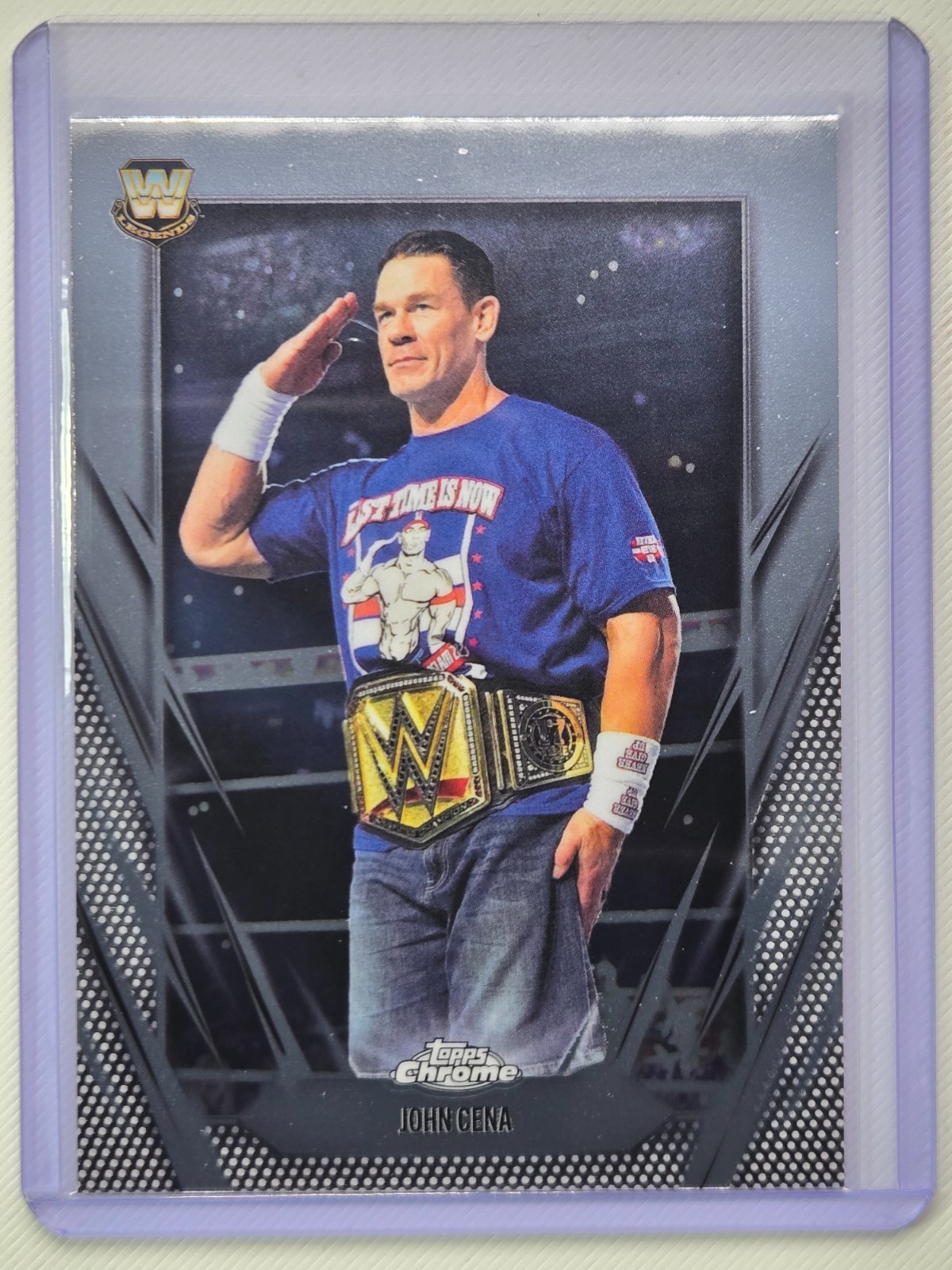 John Cena 2026 Topps Chrome WWE #2 Base Trading Card