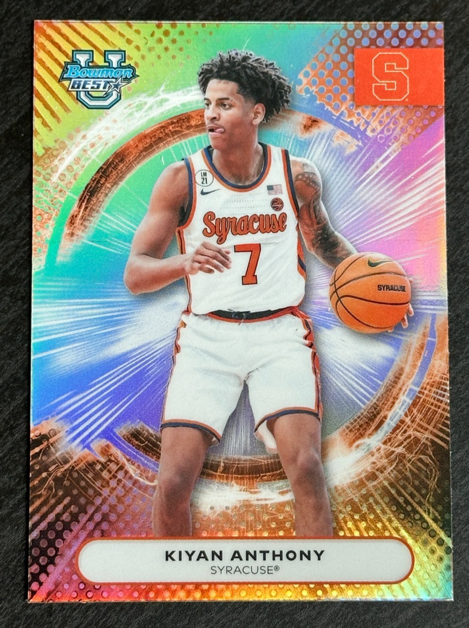 2025-26 Bowman Best U Kiyan Anthony Refractor Syracuse Orange Basketball Card 12