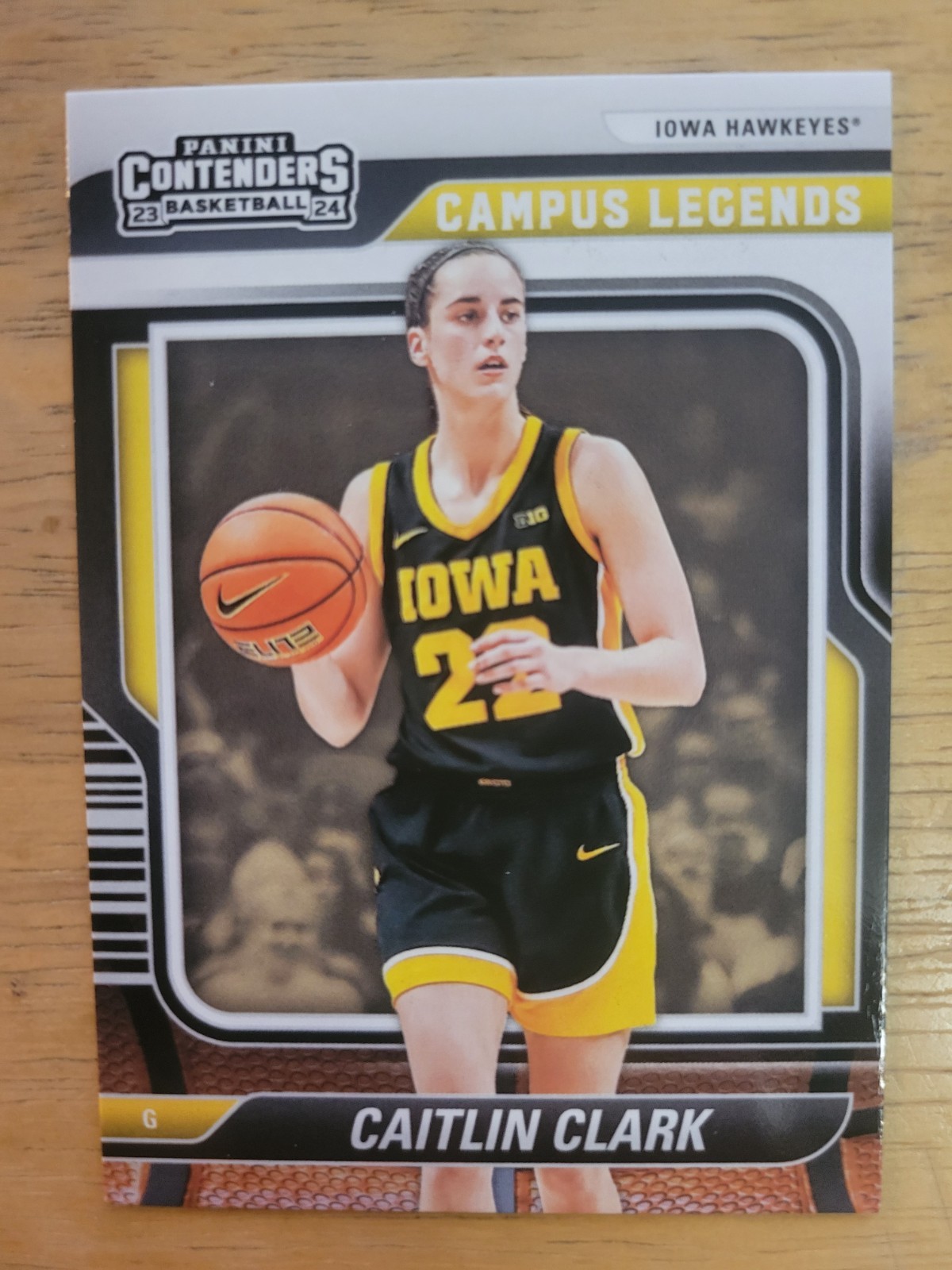 2024 Panini Caitlin Clark Collection #CL1 Caitlin Clark Campus Legends Hawkeyes
