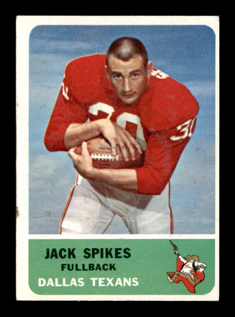 1962 Fleer #23 Jack Spikes EX+ X3581396