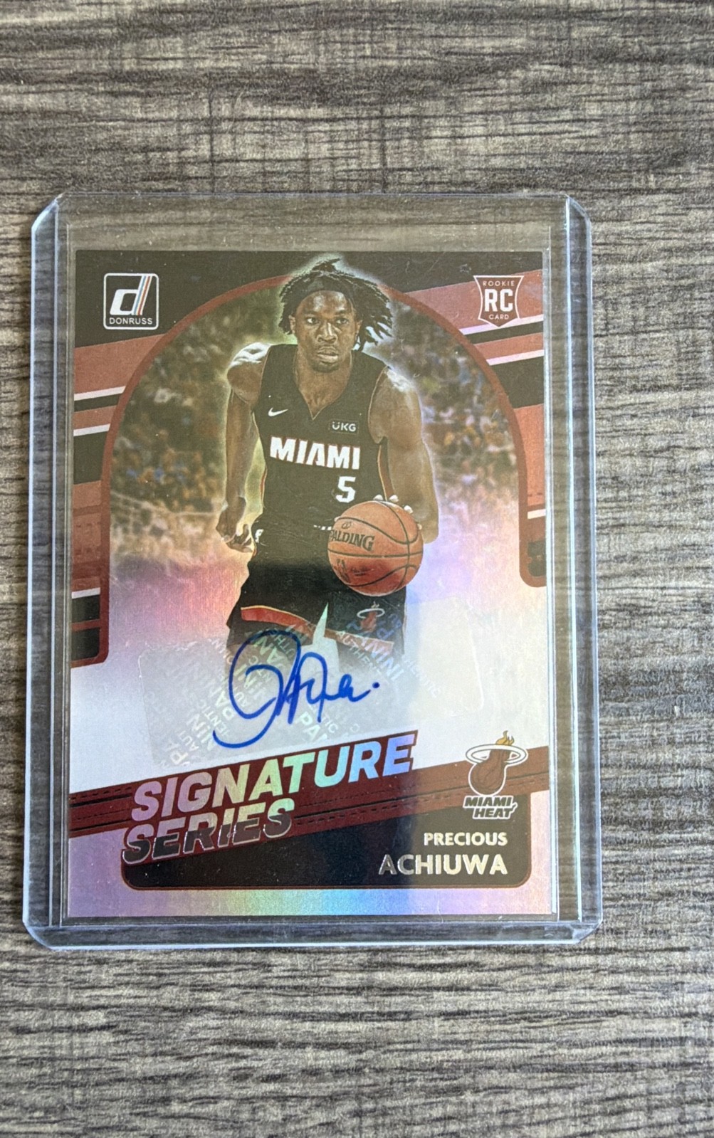 2020-21 Panini Donruss – Signature Series Precious Achiuwa #SG-PAC (AU, RC)