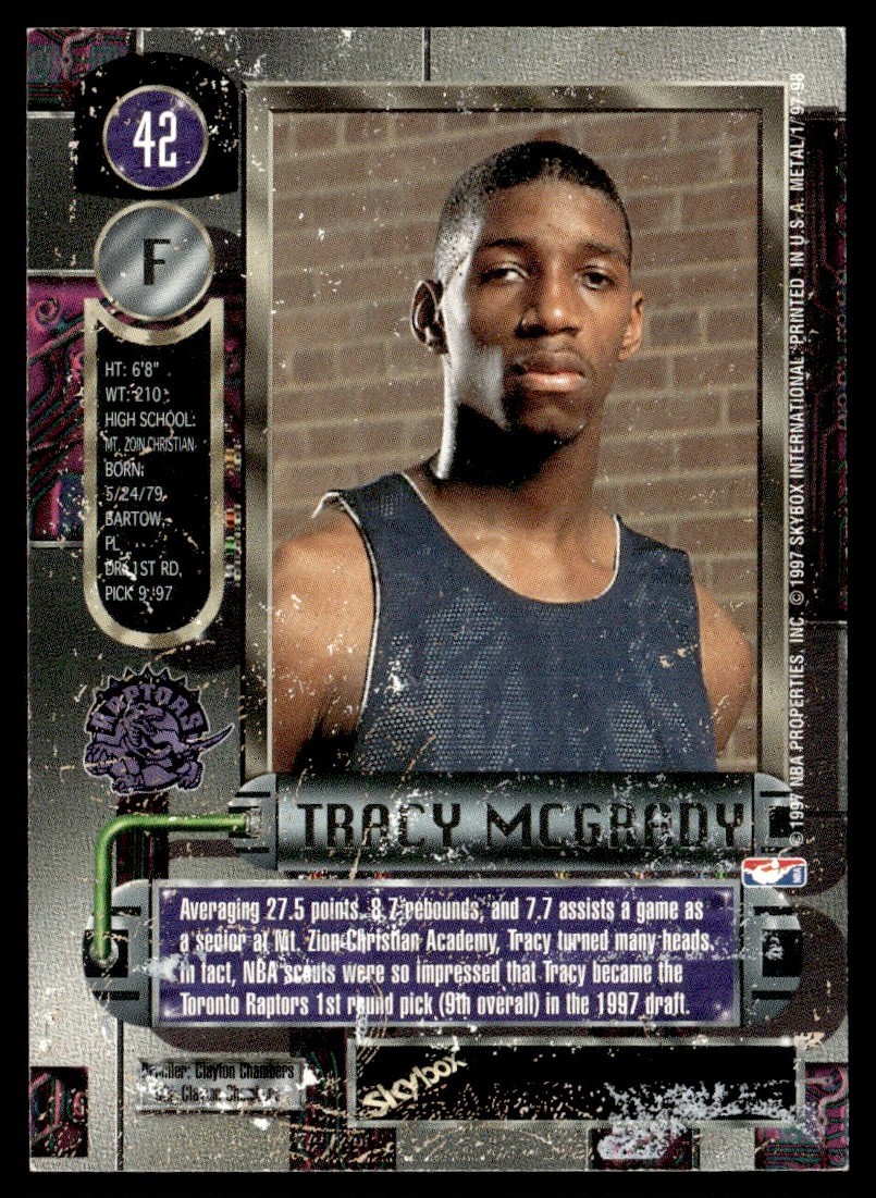 1998-99 Metal Universe Tracy McGrady RC #42