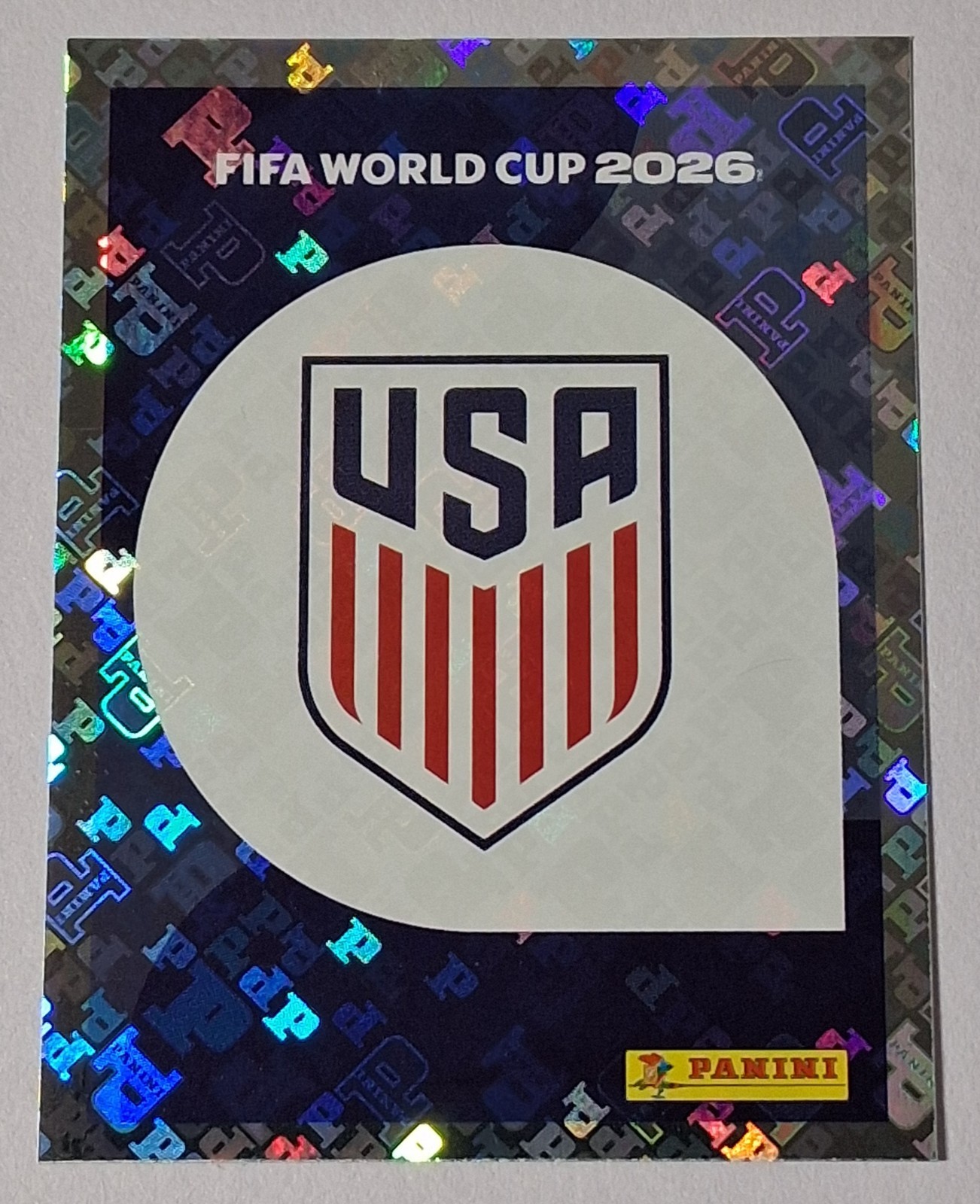 2026 FIFA World Cup Panini Sticker USA Team Logo Foil USA 1