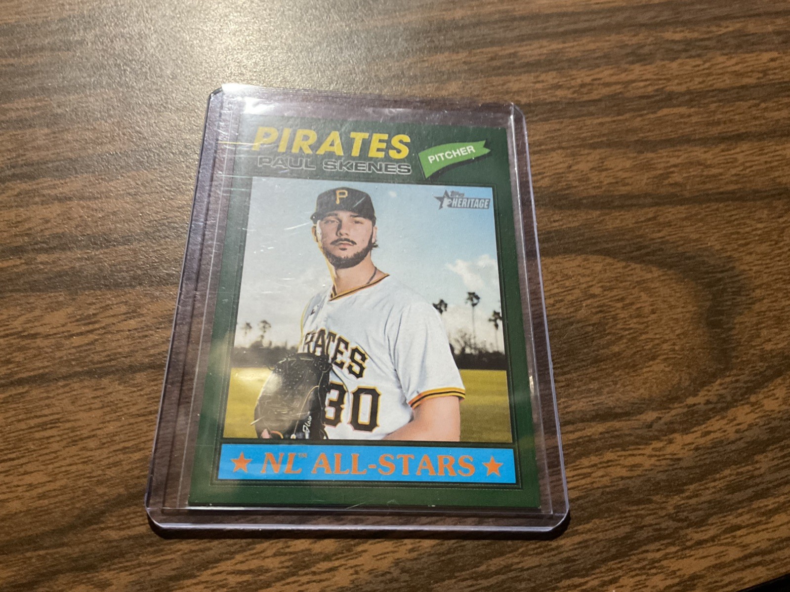 10 Topps Baseball Paul Skenes Pittsburgh Pirates 1 is a 2024 Topps Heritage PSA9