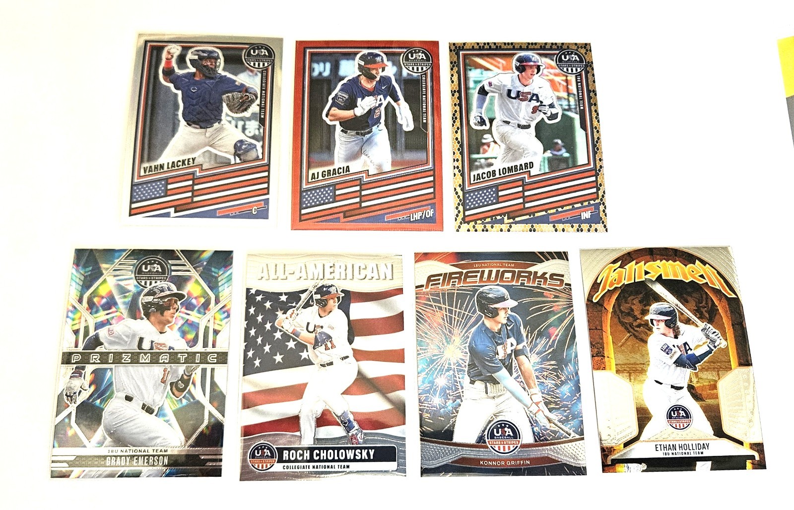 2026 Panini USA Stars & Stripes Prizm Baseball – PARALLELS & INSERTS – You Pick!