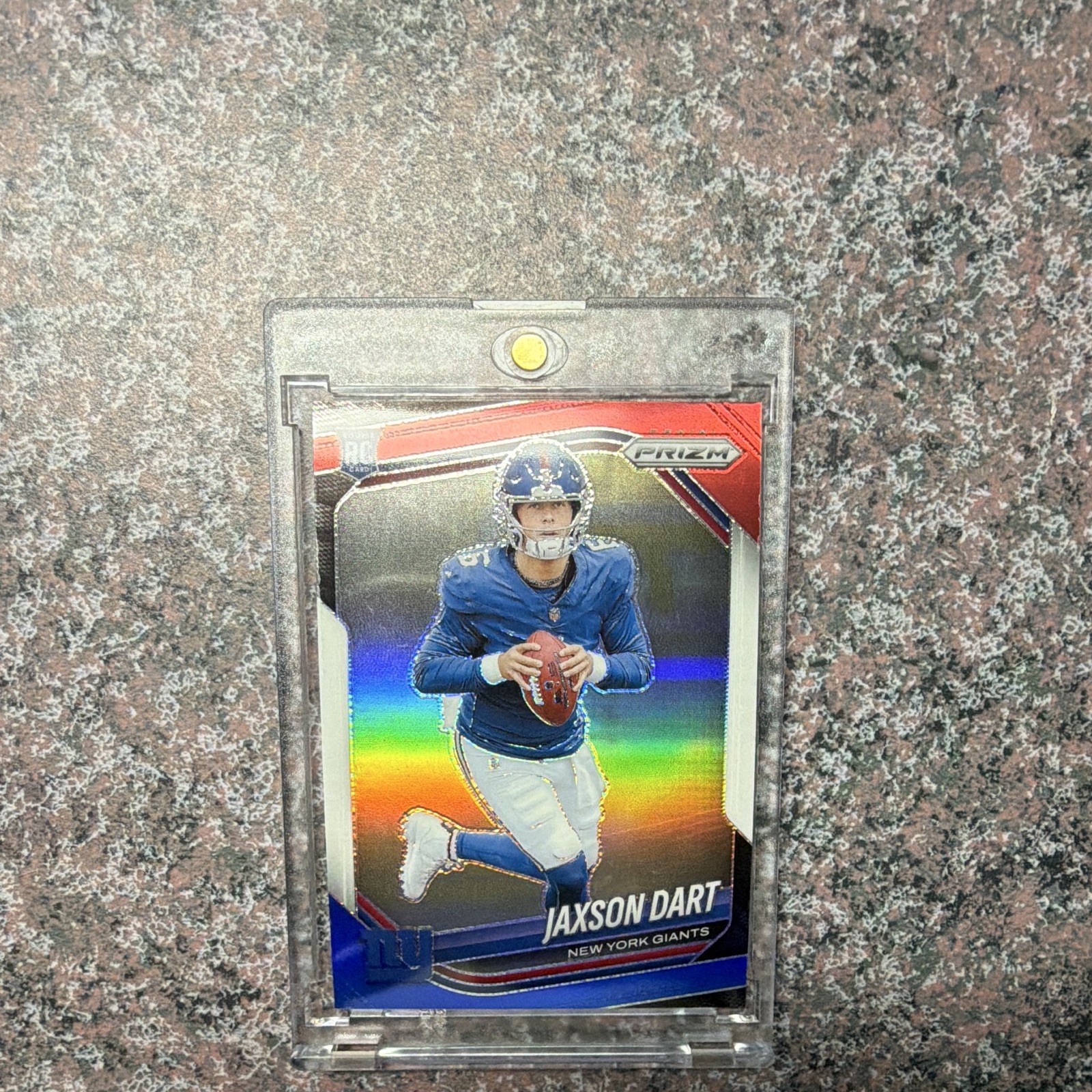 Panini 2025 Prizm Jaxson Dart Rookie Red White and Blue #332 NFL Football Card