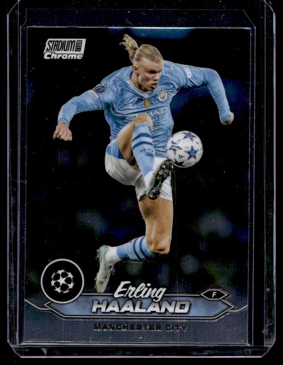Erling Haaland 2023-24 Stadium Club Chrome UEFA Champions League #70