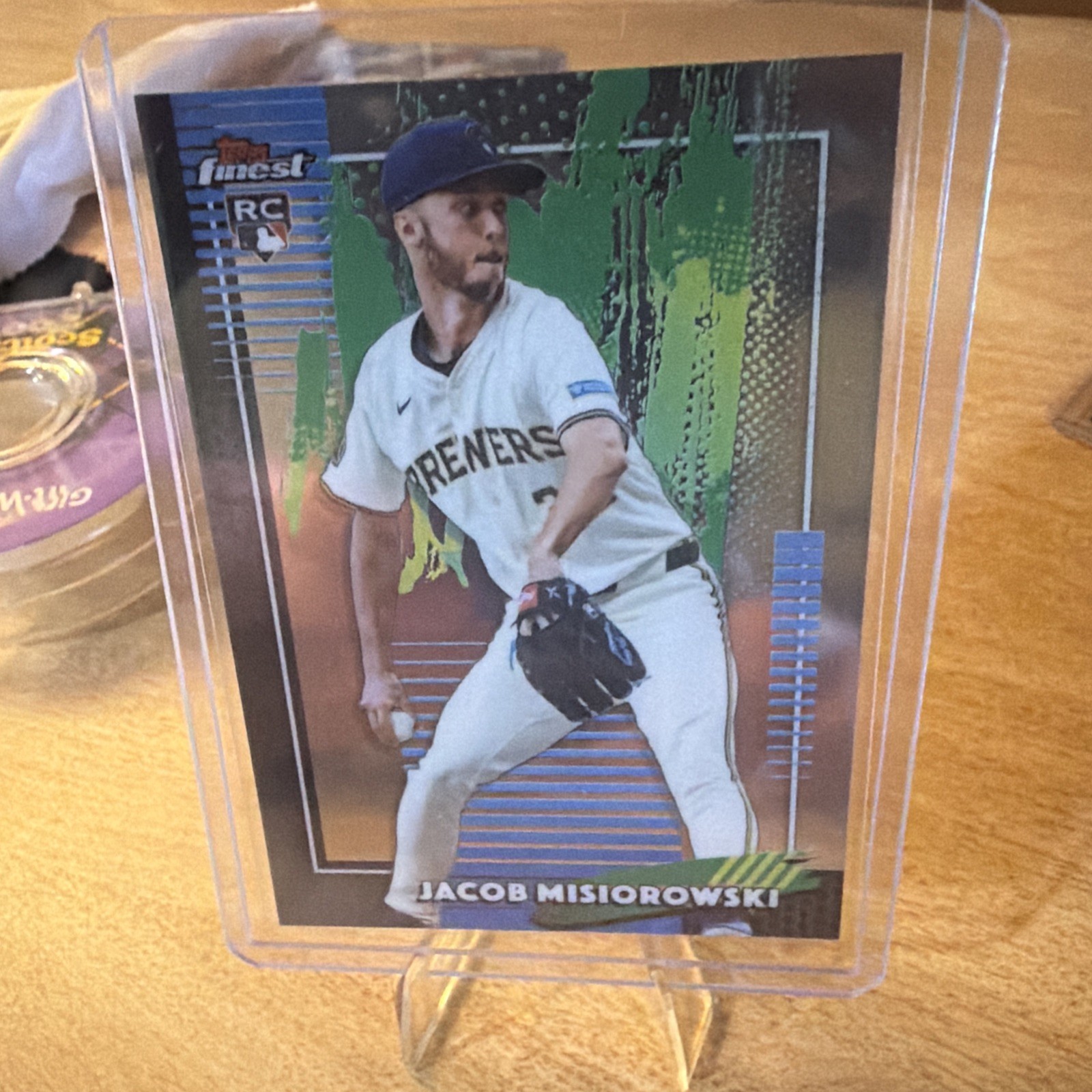 Jacob Misiorowski 2026 Topps Finest #82 Common RC Brewers