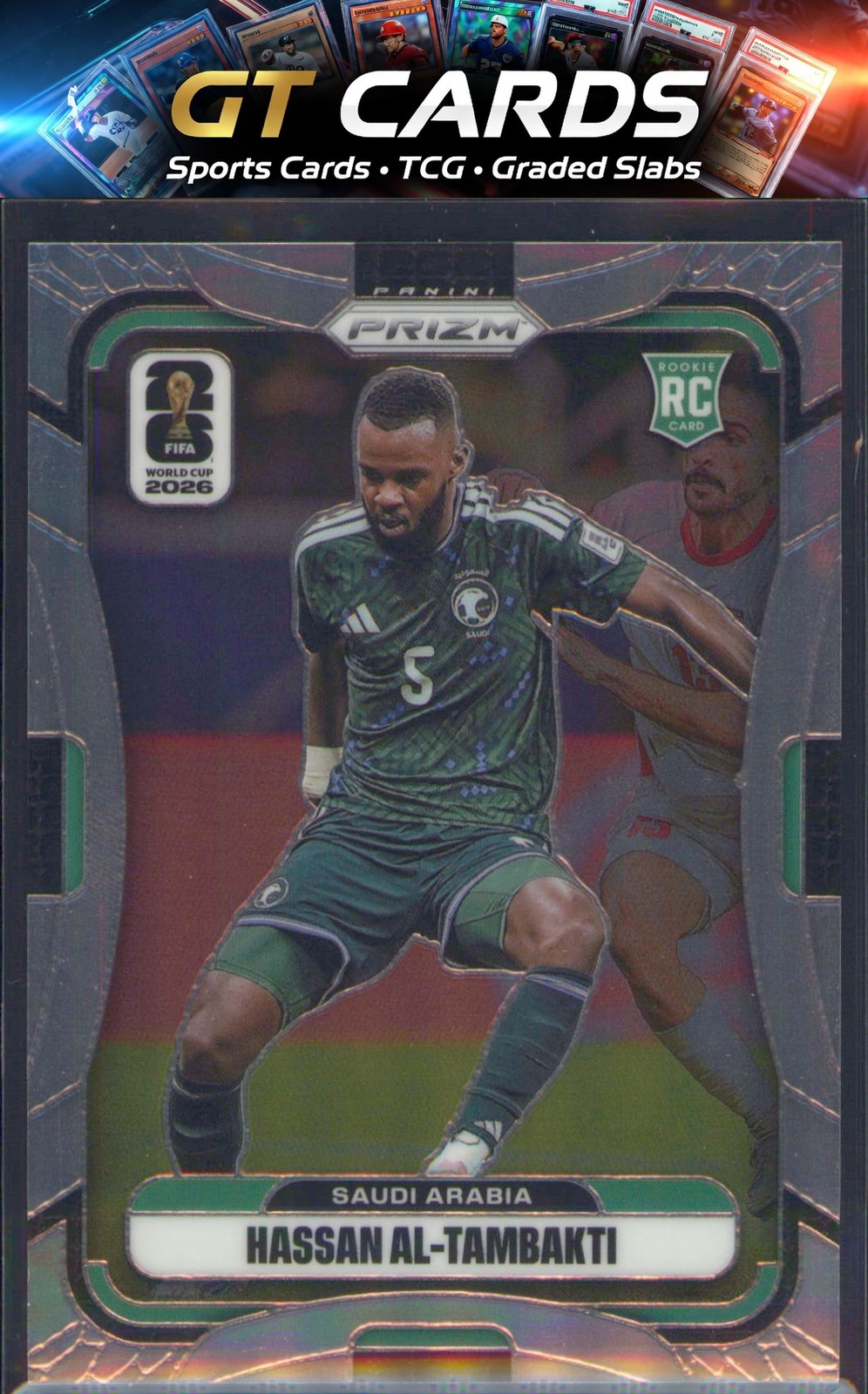 Hassan Al-Tambakti 2026 Panini Prizm FIFA World Cup #382 Saudi Arabia