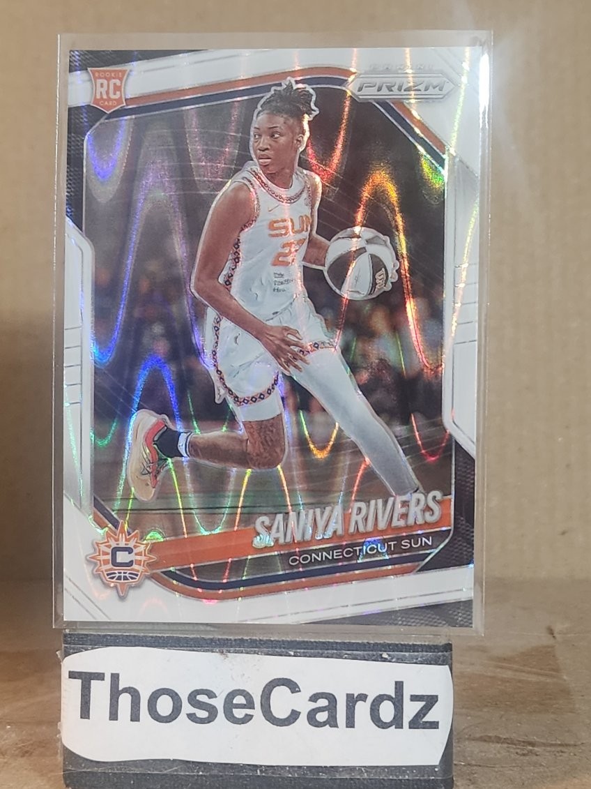2025 Panini Prizm WNBA White Seismic Prizm #131 Saniya Rivers