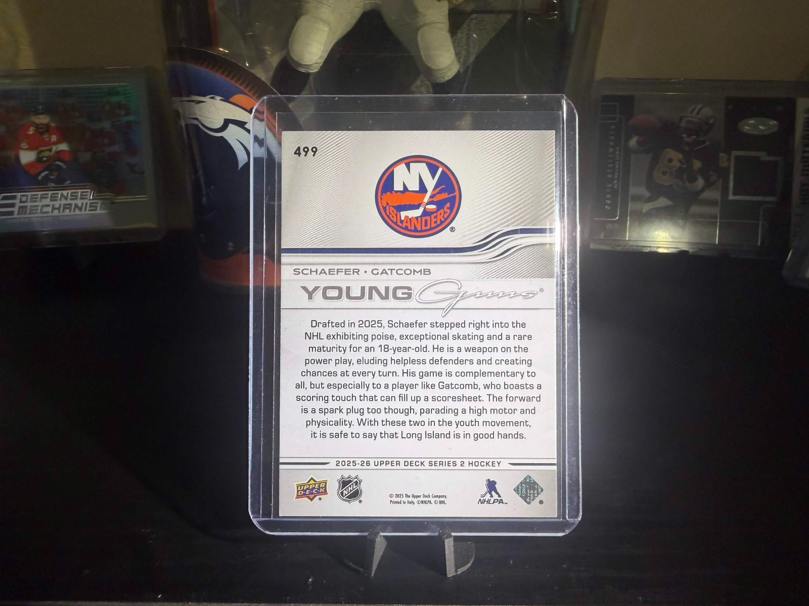 Upper Deck 2025-26 Series 2 Young Guns Teammates #499 Schaefer/Gatcomb