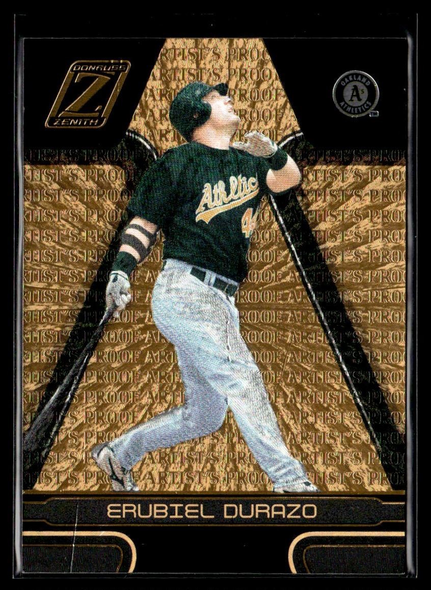 2005 Donruss Zenith Artist’s Proofs Gold Erubiel Durazo 09/50 Oakland Athletics