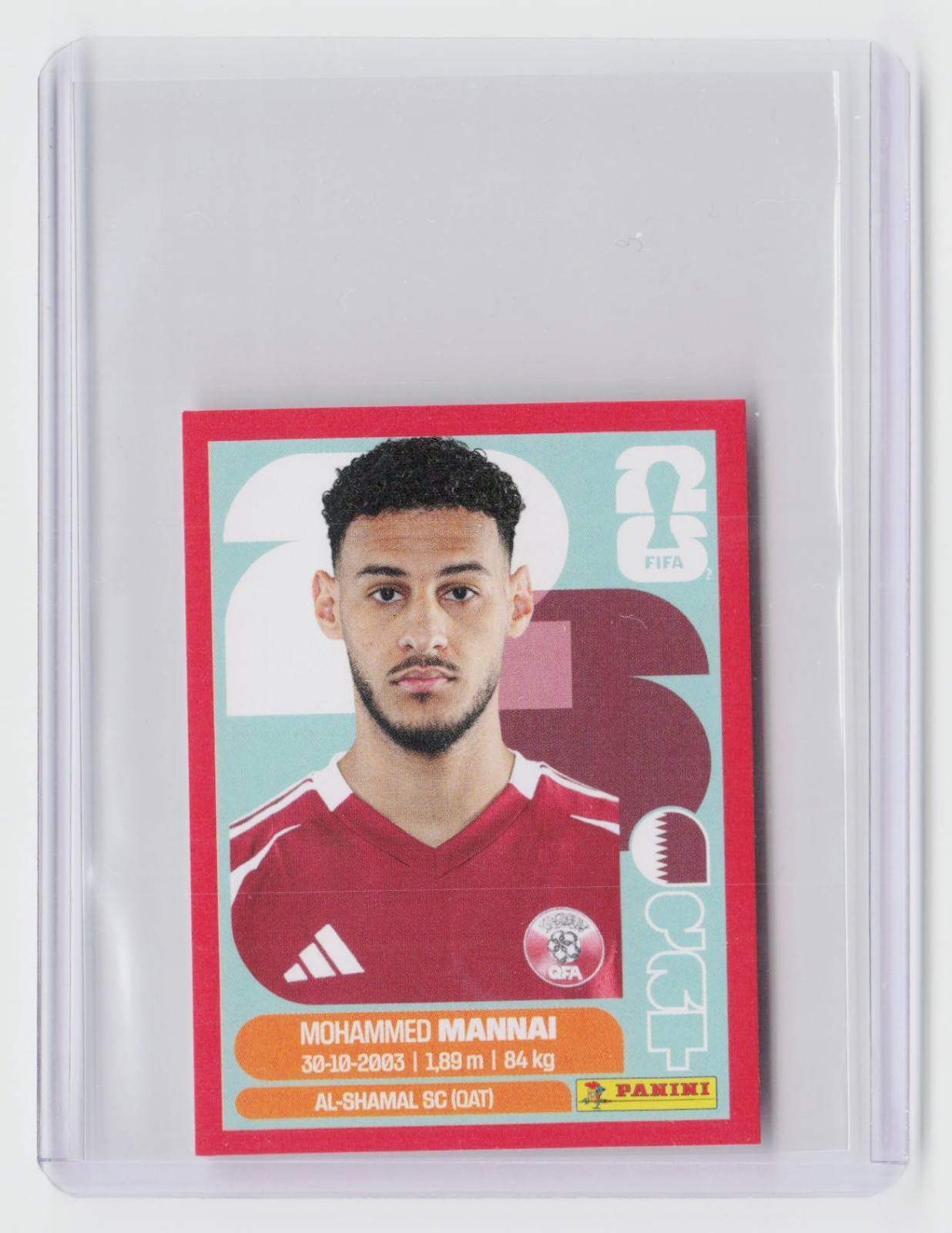 2026 Panini FIFA World Cup Sticker Red Mohammed Mannai QAT 9