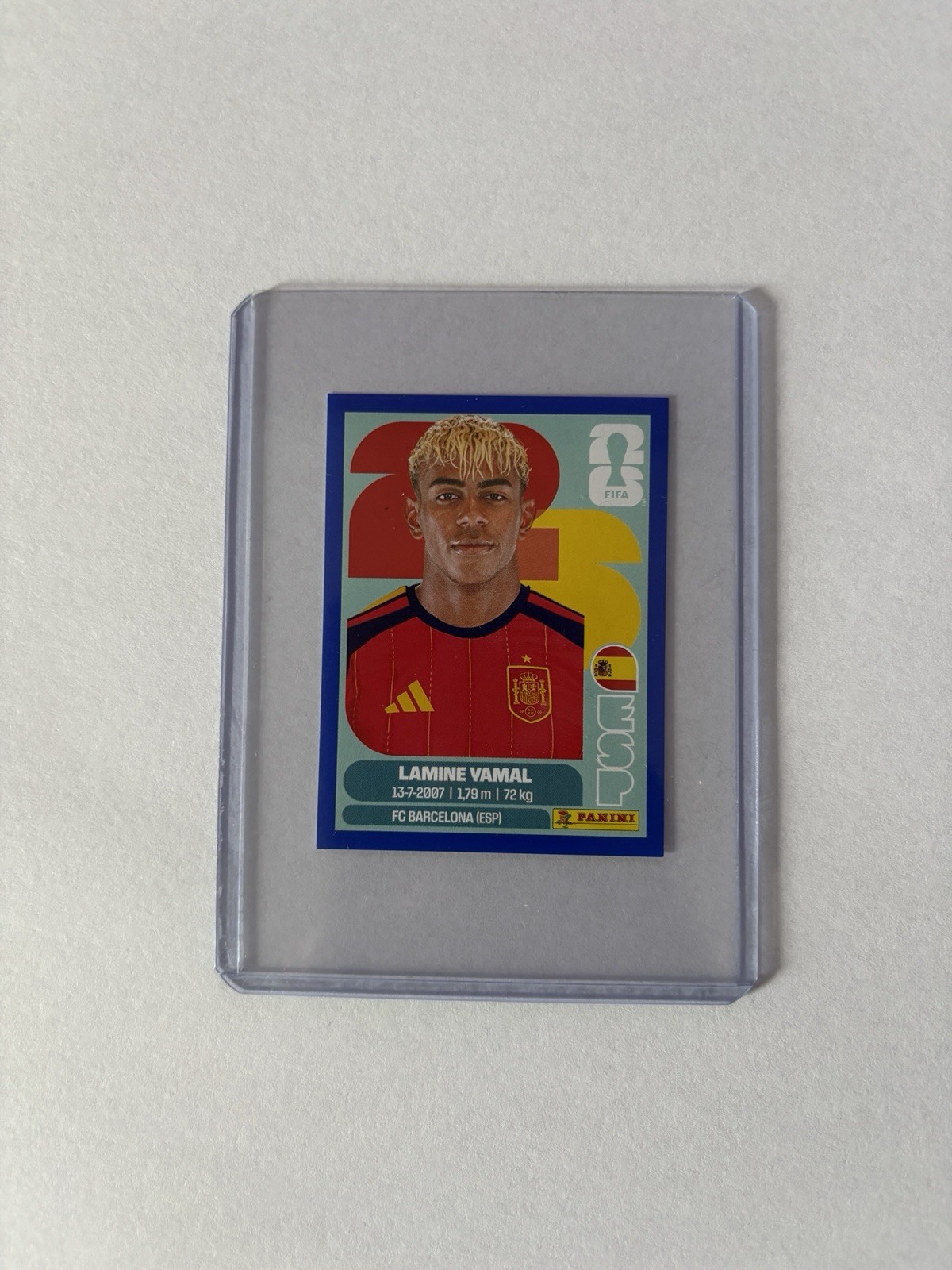 Panini FIFA World Cup 2026 Lamine Yamal Spain Sticker ESP 15 Blue Parallel!!!!