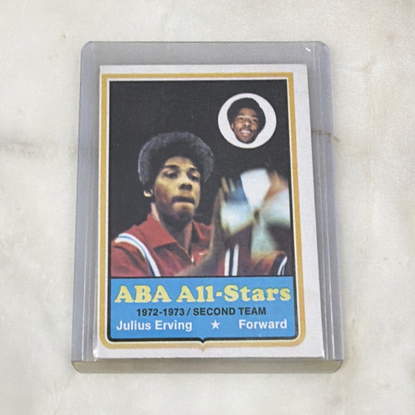 Topps 1973-74 Julius Erving #240 Virginia Squires ABA All-Stars Second Team Card