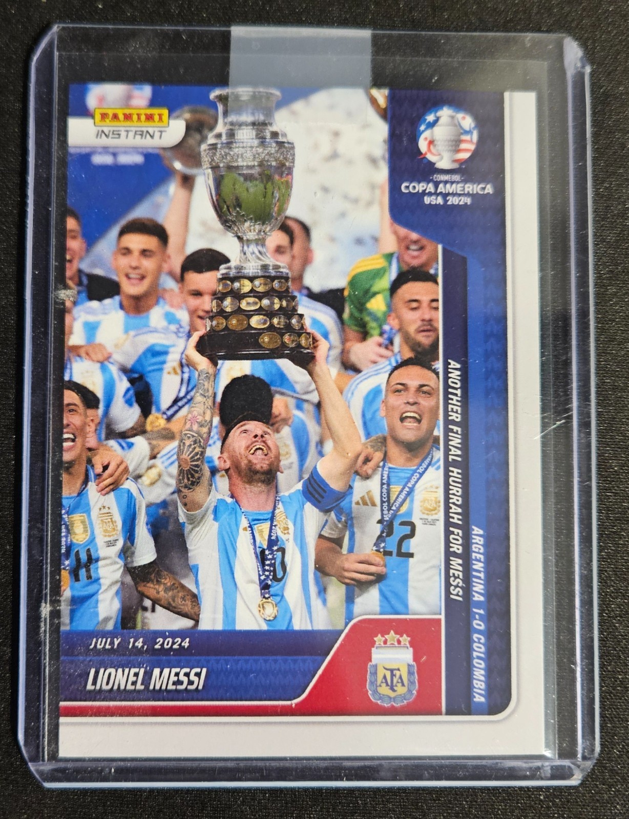Panini 2024 Instant Copa América Lionel Messi Argentina #43 Base Print Run 12674