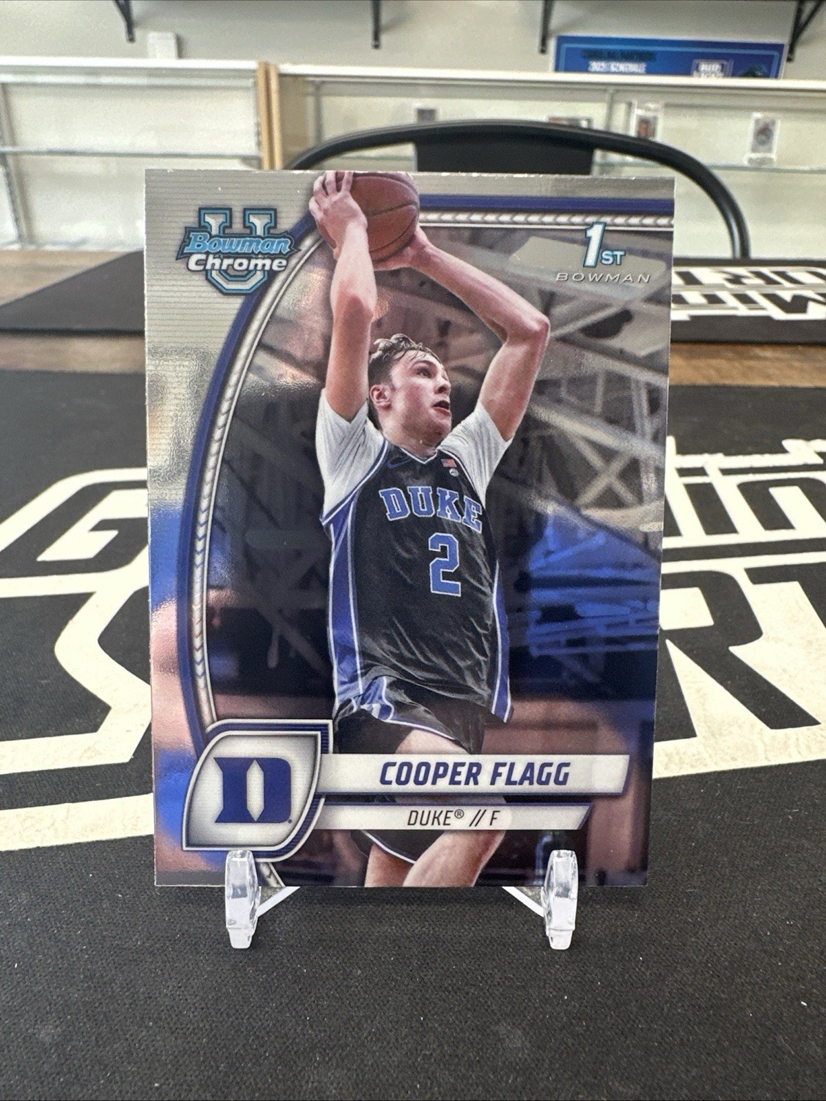 Topps Bowman University Chrome 2024-25 Cooper Flagg Rookie #16 Duke Basketball