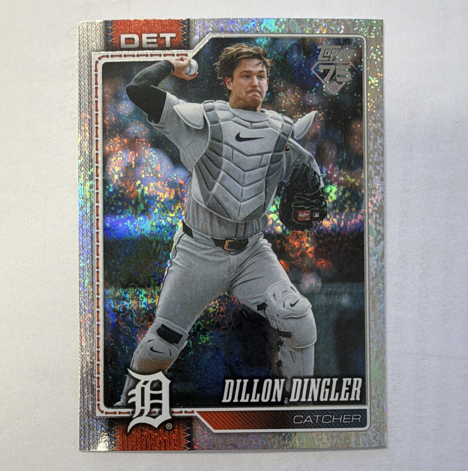 Topps 2025 Series Two Dillon Dingler Detroit Tigers #351 Foil Parallel