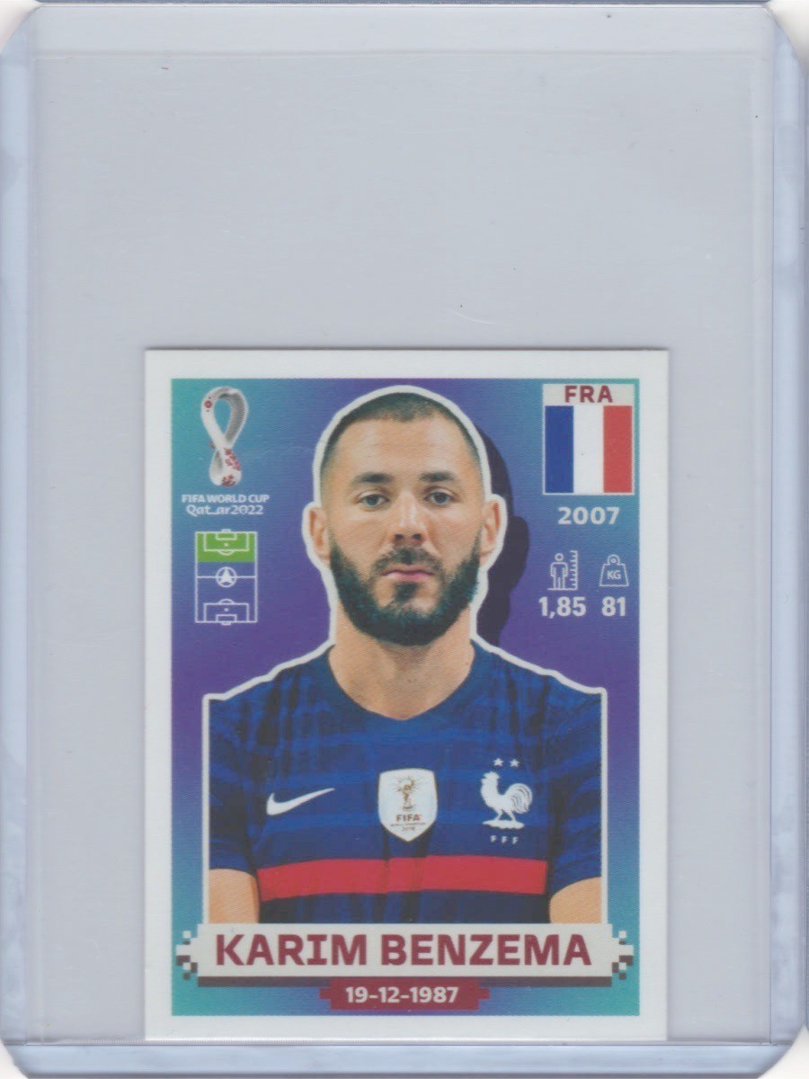 2022 Fifa World Cup Panini Sticker Qatar KARIM BENZEMA France FRA16
