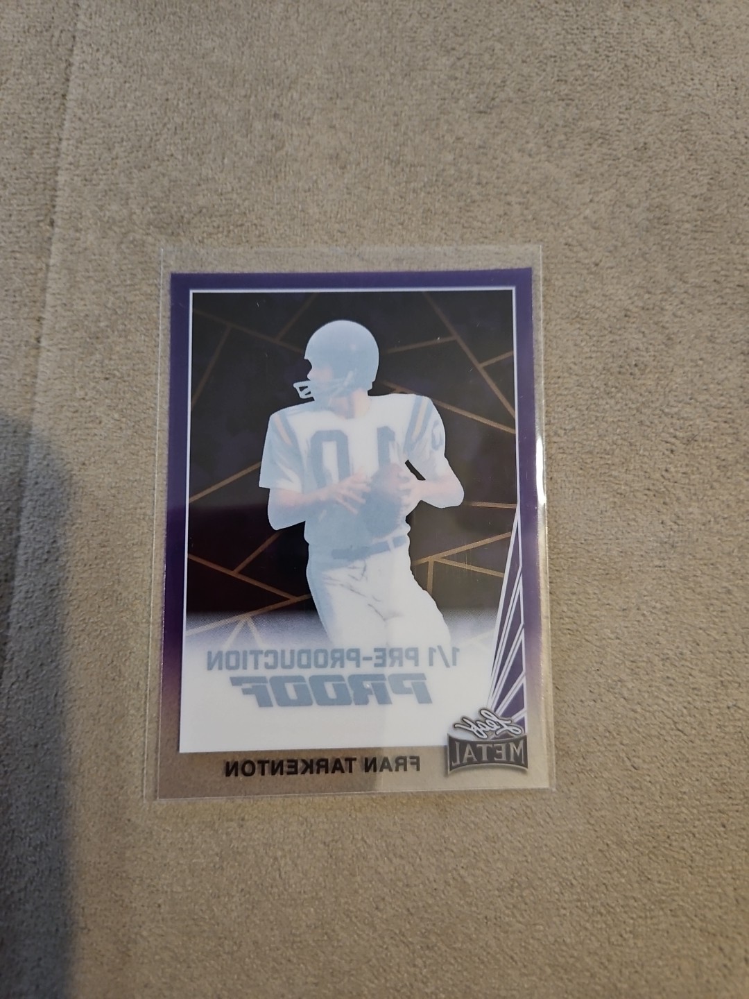 2024 Leaf Collective Fran Tarkenton 1/1 Pre-Production Proof PURPLE COLOR MATCH!