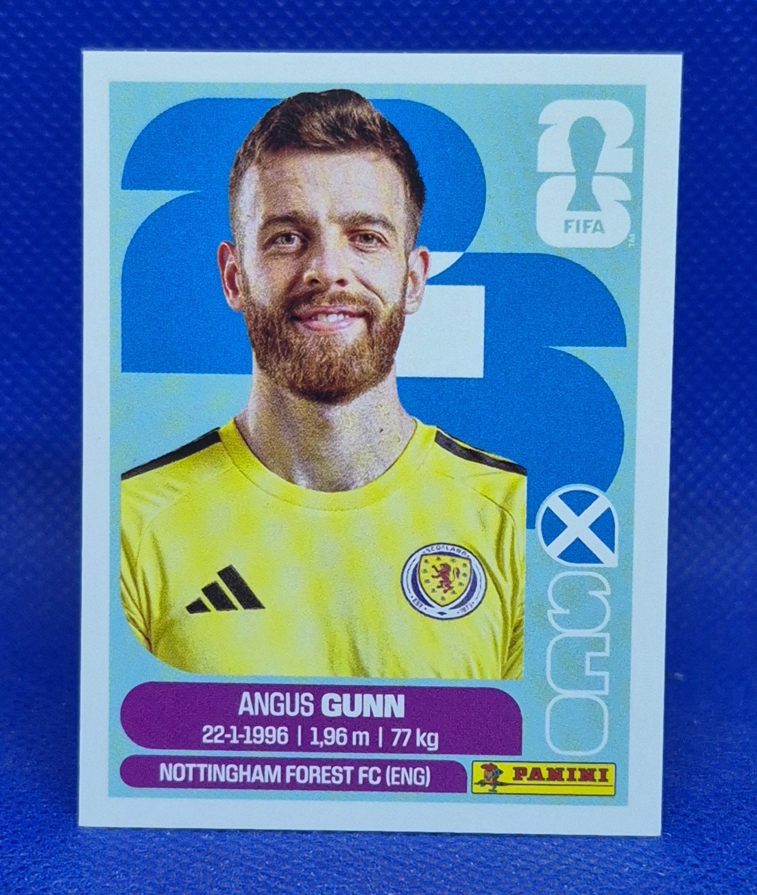 2026 Panini FIFA World Cup Sticker Angus Gunn #SCO 2 – Scotland