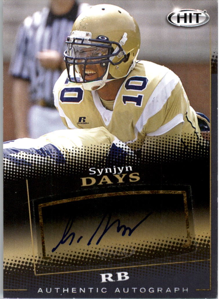 2015 SAGE HIT Autographs Black #A30 Synjyn Days Auto – FB