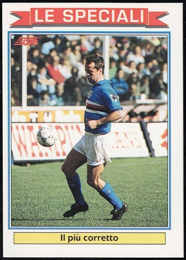 GIUSEPPE DOSSENA- 1992 SCORE ITALIAN LEAGUE Soccer Card #440 – SAMPDORIA