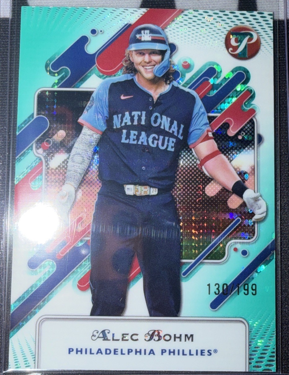 2025 Topps Pristine Alec Bohm Pristine Aqua Refractor /199 #256
