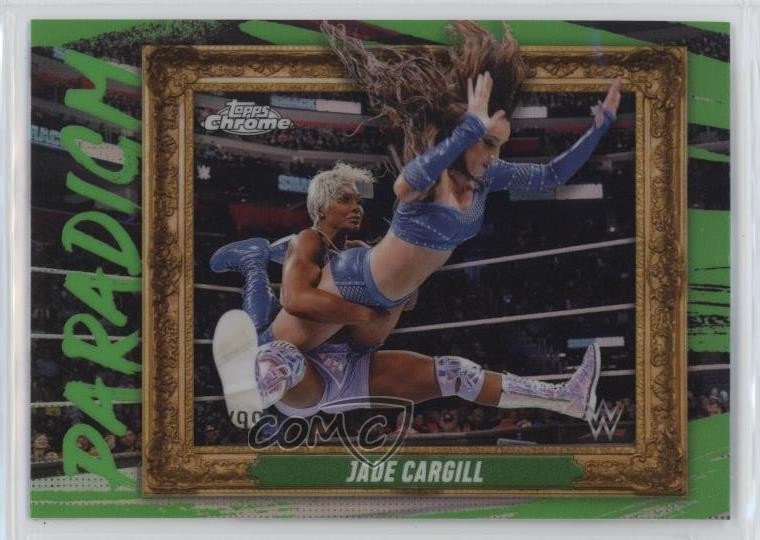 2025 Topps Chrome WWE Paradigm Green Refractor /99 Jade Cargill #PAR-JCR 0nr3