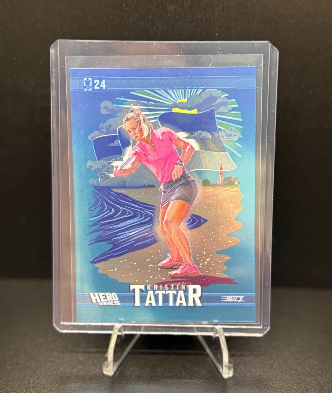 Kristin Tattar (Latt) – Ultra Rare Hero Series – Custom Art DGPT Disc Golf Card