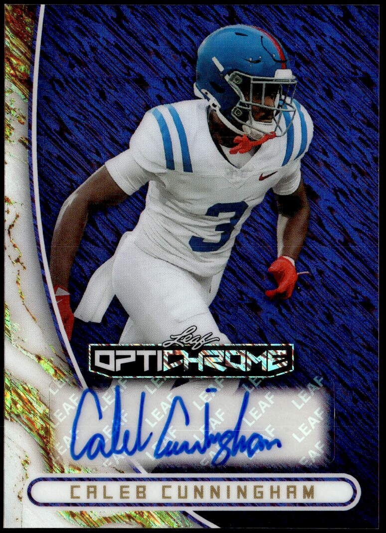 2026 Leaf Optichrome #BA-CC3 Caleb Cunningham Autographs Purple Shimmer #/7