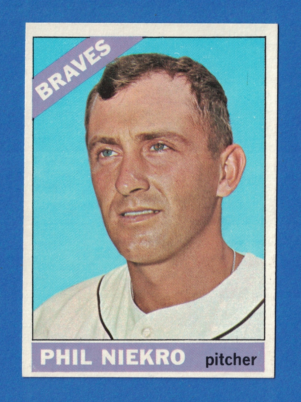 1966 Topps #28 Phil Niekro EX EX-MT HOF Atlanta Braves *See Description*