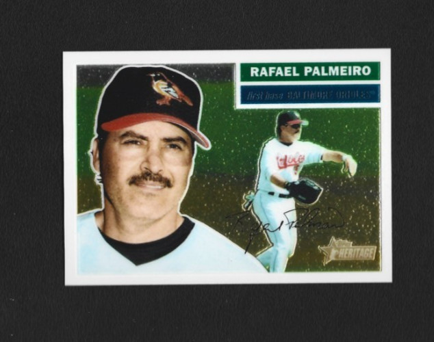 2005 Topps Heritage Rafael Palmeiro THC37 Chrome Parallel 333/1956 – Orioles
