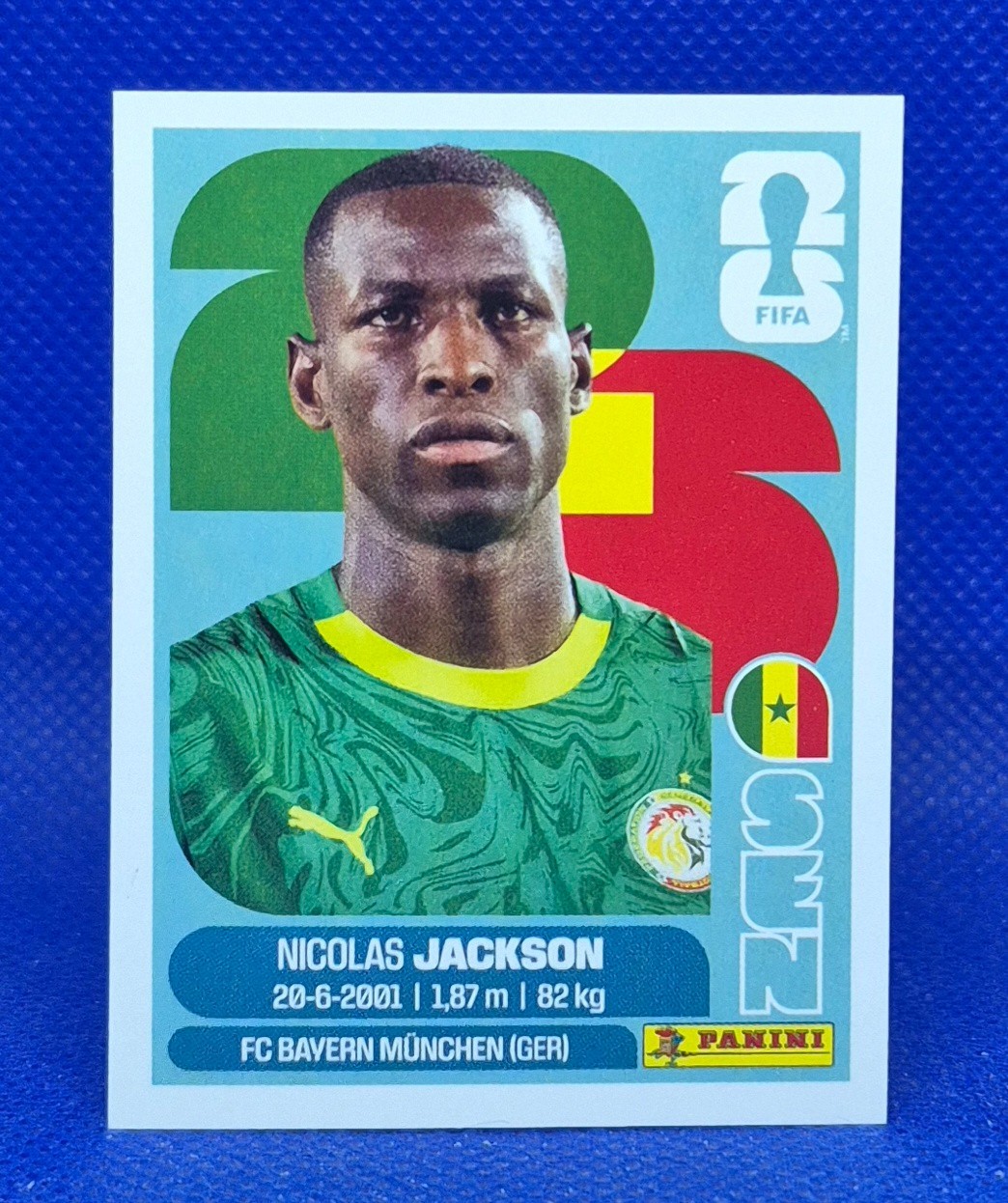 2026 Panini FIFA World Cup Sticker Nicolas Jackson #SEN 19 – Senegal
