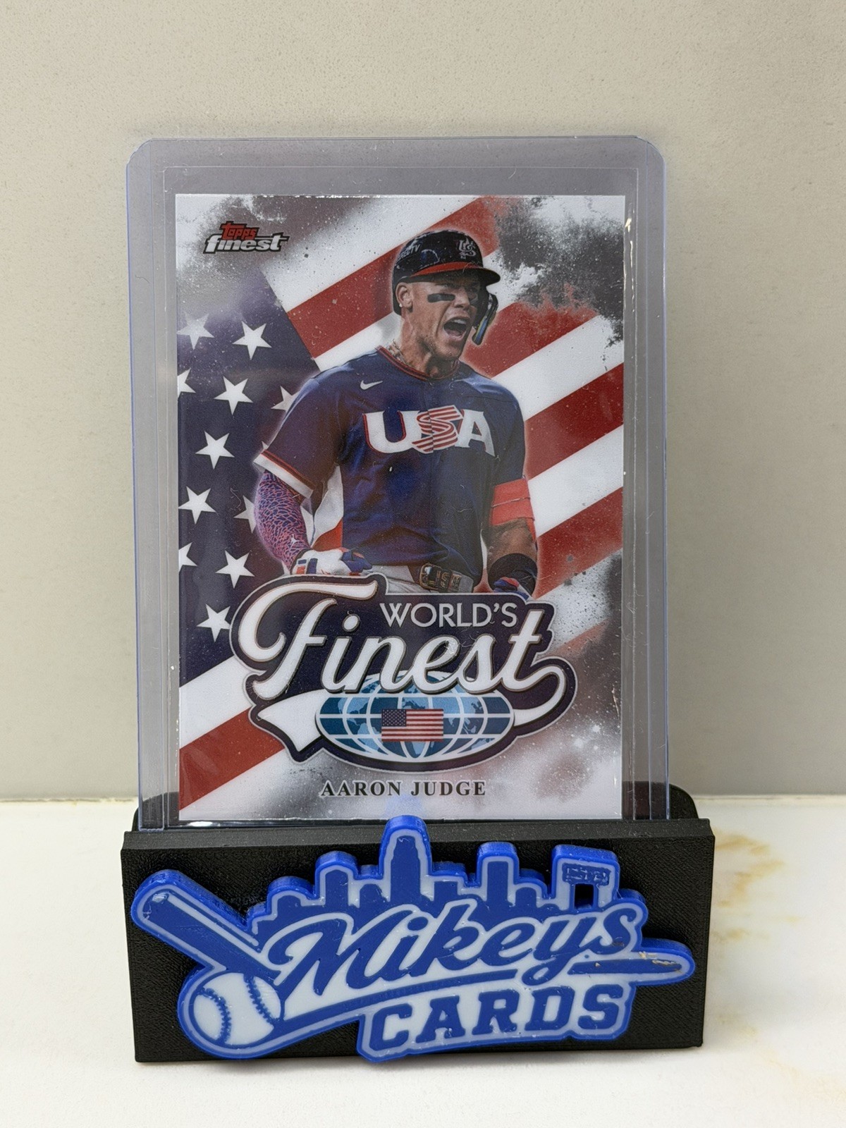 2026 Topps Finest Baseball Aaron Judge World’s Finest WF-1 USA