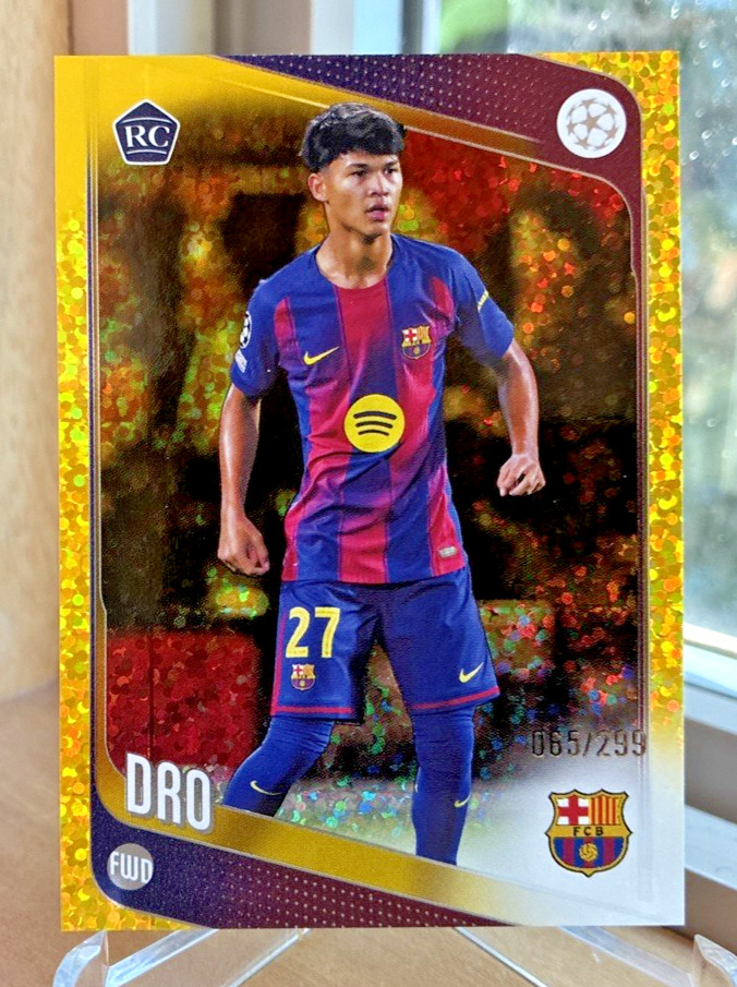 2025-26 Topps UEFA Dro #111 Yellow Holo /299 FC Barcelona