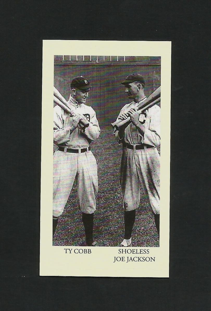 Shoeless Joe Jackson & Ty Cobb 1990’s The Globe Promo Baseball Card