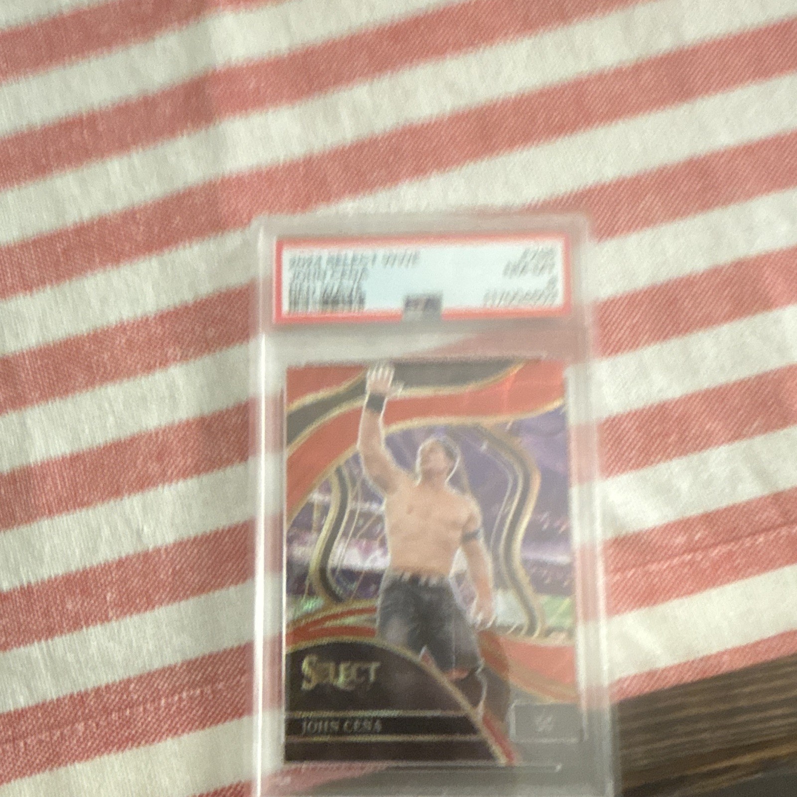 Panini 2023 Select WWE John Cena #296 PSA Graded Rookie Serial Numbered /99