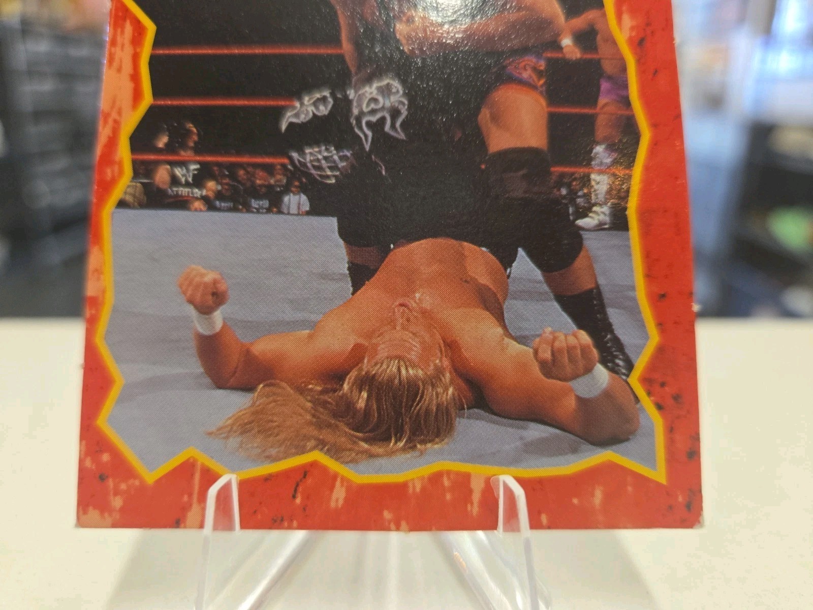 1990’s WWF Jakks Pacific “Grudge Match” Featuring Triple H & Owen Hart Rare Rare