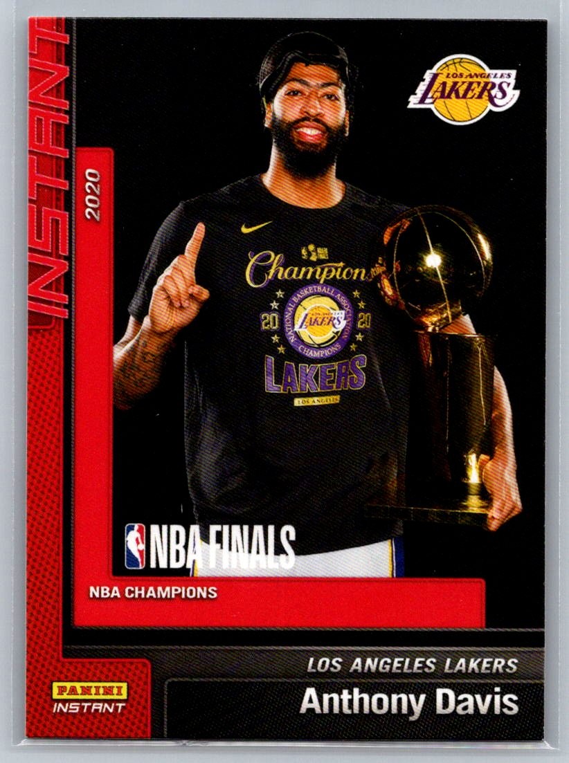 2019-20 Panini Instant NBA Champions #8 Anthony Davis Los Angeles Lakers