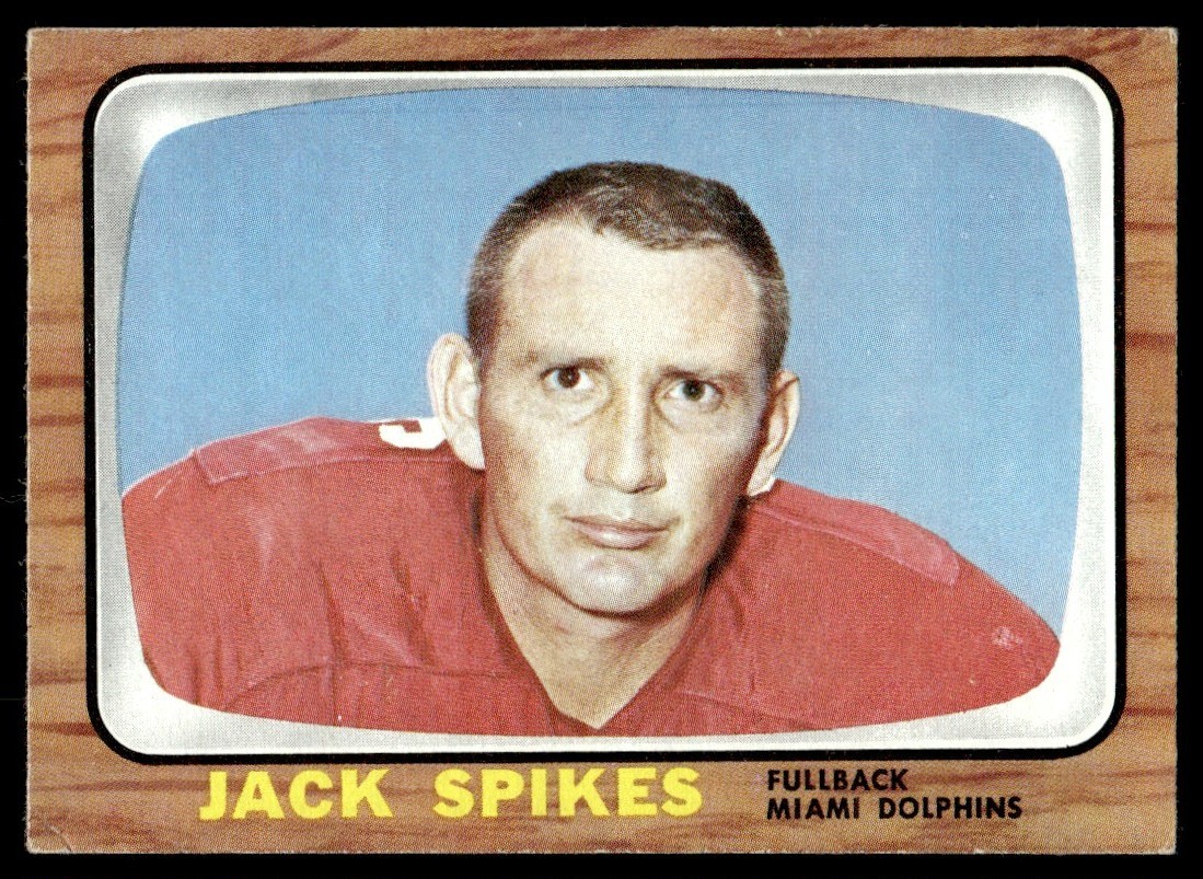 1966 Topps Jack Spikes Miami Dolphins #84