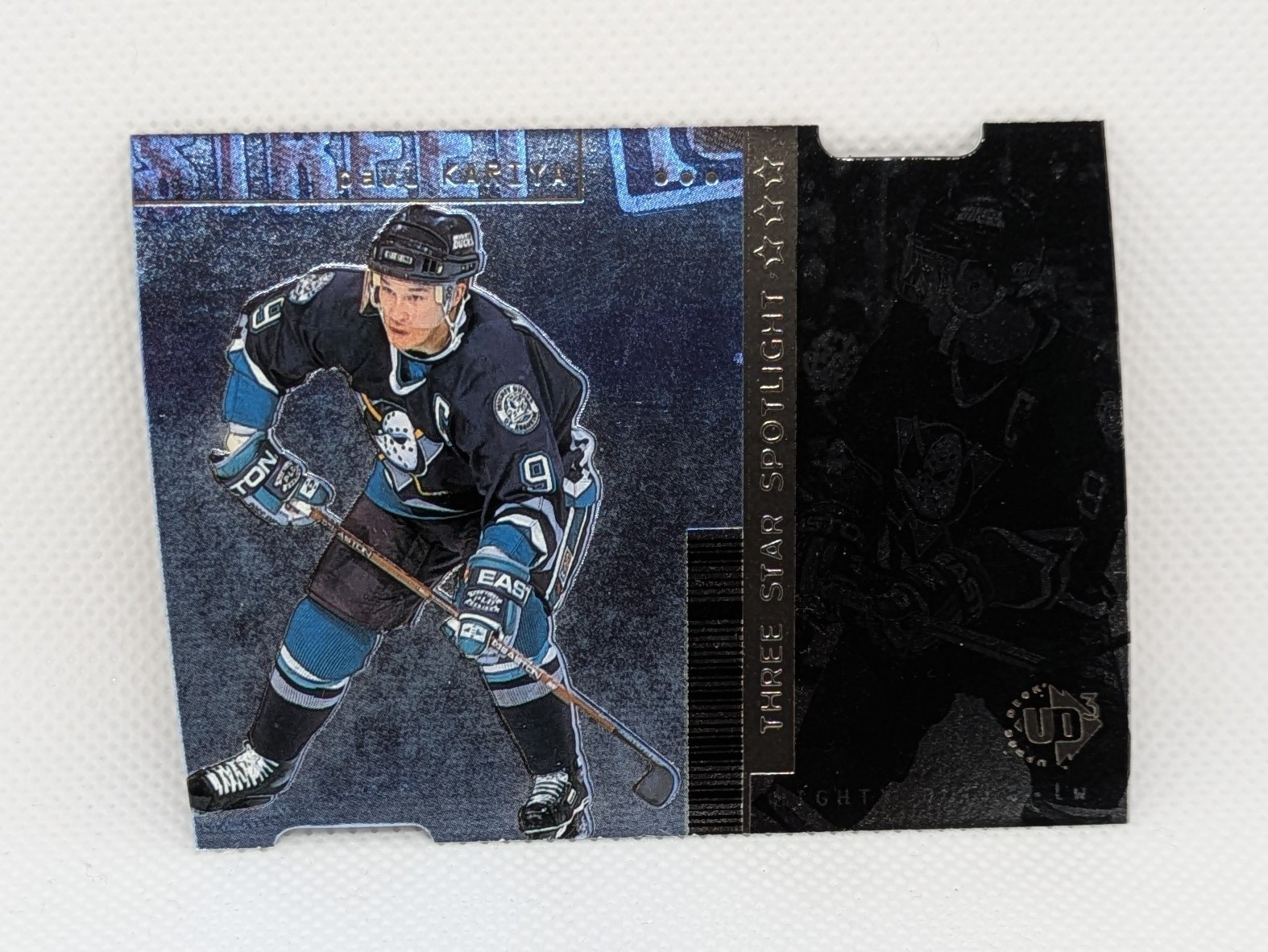 PAUL KARIYA 1998-99 Upper Deck UD3 DIE CUTS #94 TF- Anaheim Ducks #0309/1000 HOF