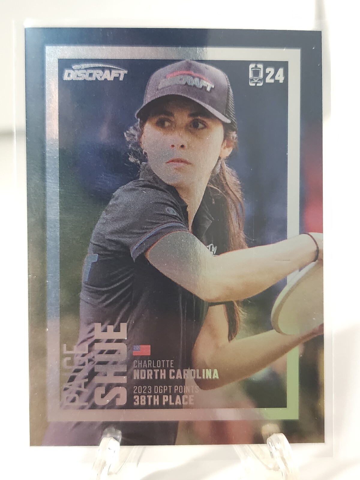 2024 Disc Golf Pro Tour Dgpt Card Paige Shue FPO 38 Chrome Holo 14 / 75 Discraft