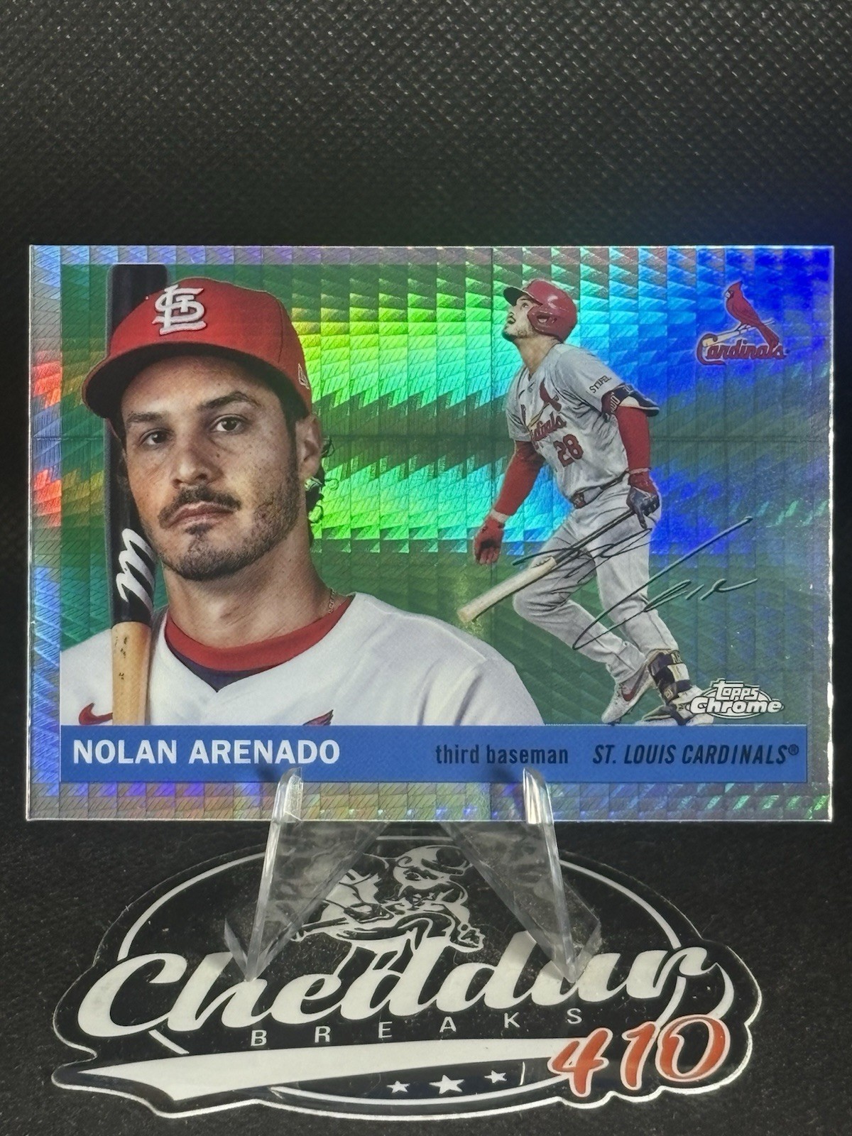 2025 Topps Chrome Platinum Prism Refractor #147 Nolan Arenado St Louis Cardinals